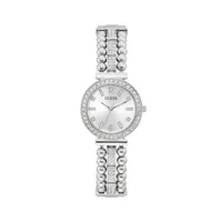 Guess Women's Stainless Steel Silver-Tone Analog Watch