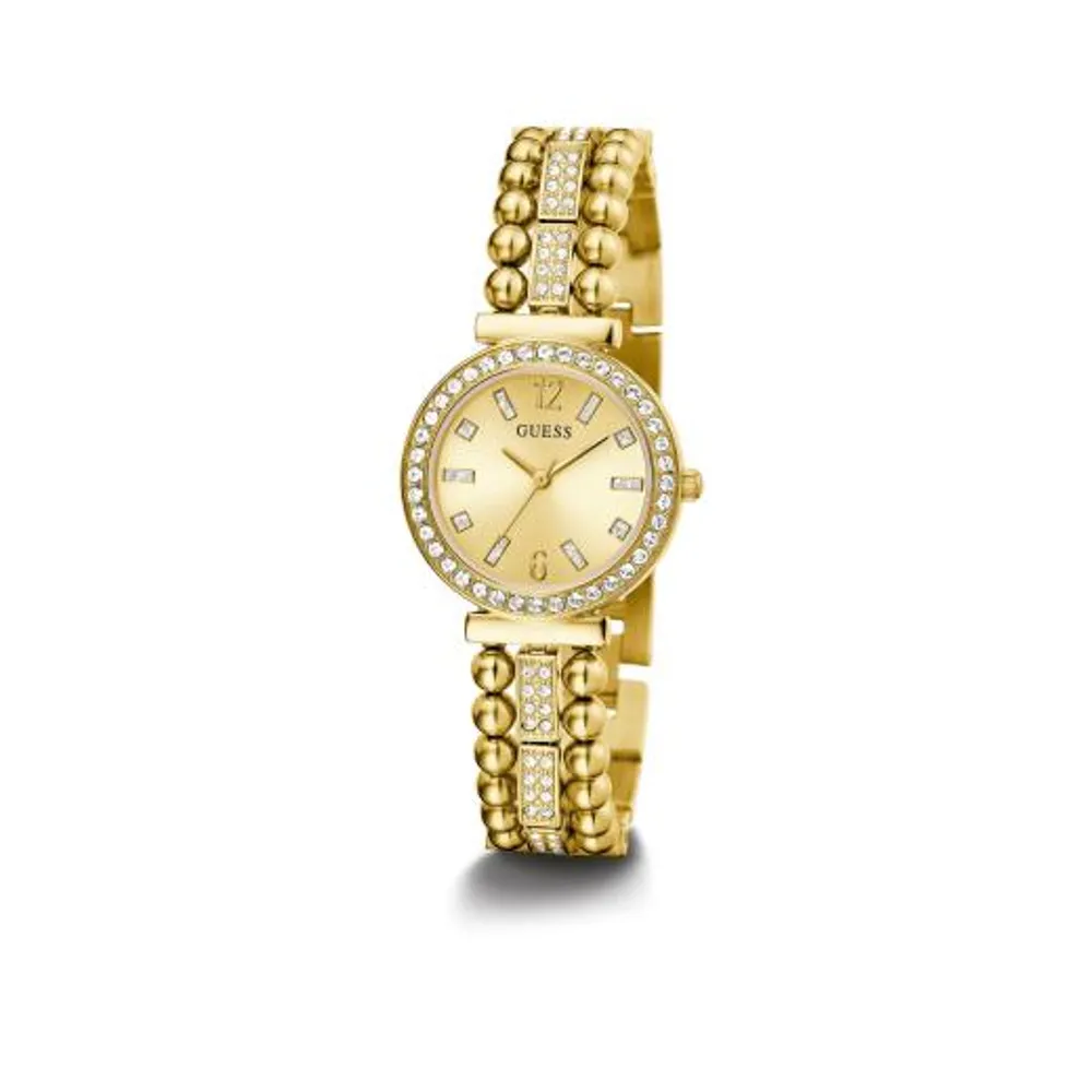 Guess Women's Stainless Steel Gold-Tone Analog Watch