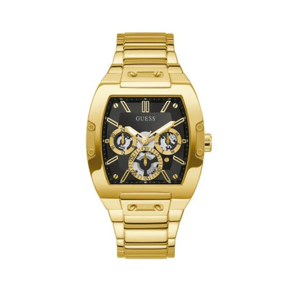 Guess Men's Stainless Steel Gold-Tone Multifunction Watch