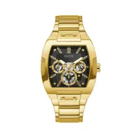 Guess Men's Stainless Steel Gold-Tone Multifunction Watch