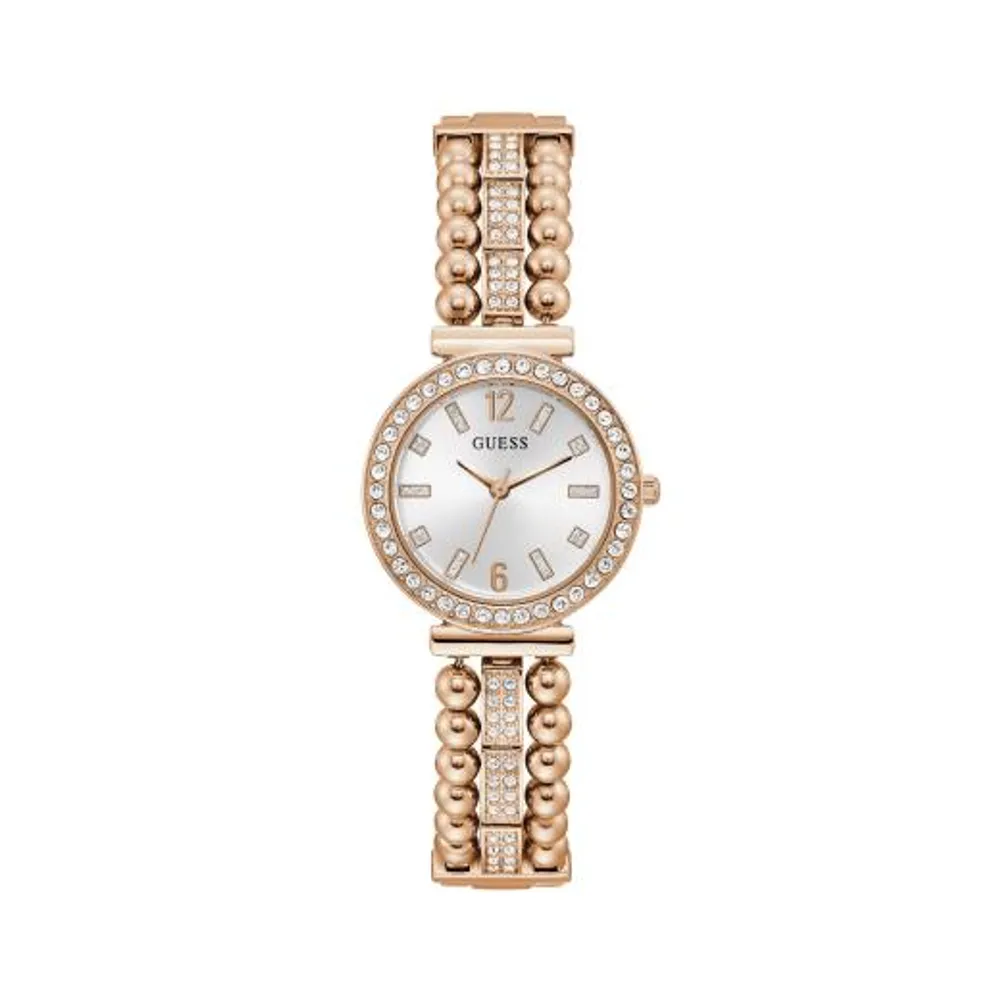 Guess Women's Stainless Steel Rose Gold-Tone Analog Watch