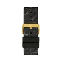 Guess Men's Stainless Steel Gold-Tone and Black Digital Watch