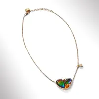 KORITE RADIANT Sterling Silver 18K Gold Plated Ammolite
