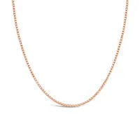 10K Rose Gold 20" 0.8mm Box Chain