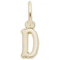 10K Yellow Gold Initial D Pendant