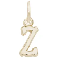 10K Yellow Gold Initial Z Pendant