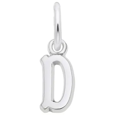 Sterling Silver Initial D Pendant