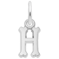 Sterling Silver Initial H Pendant