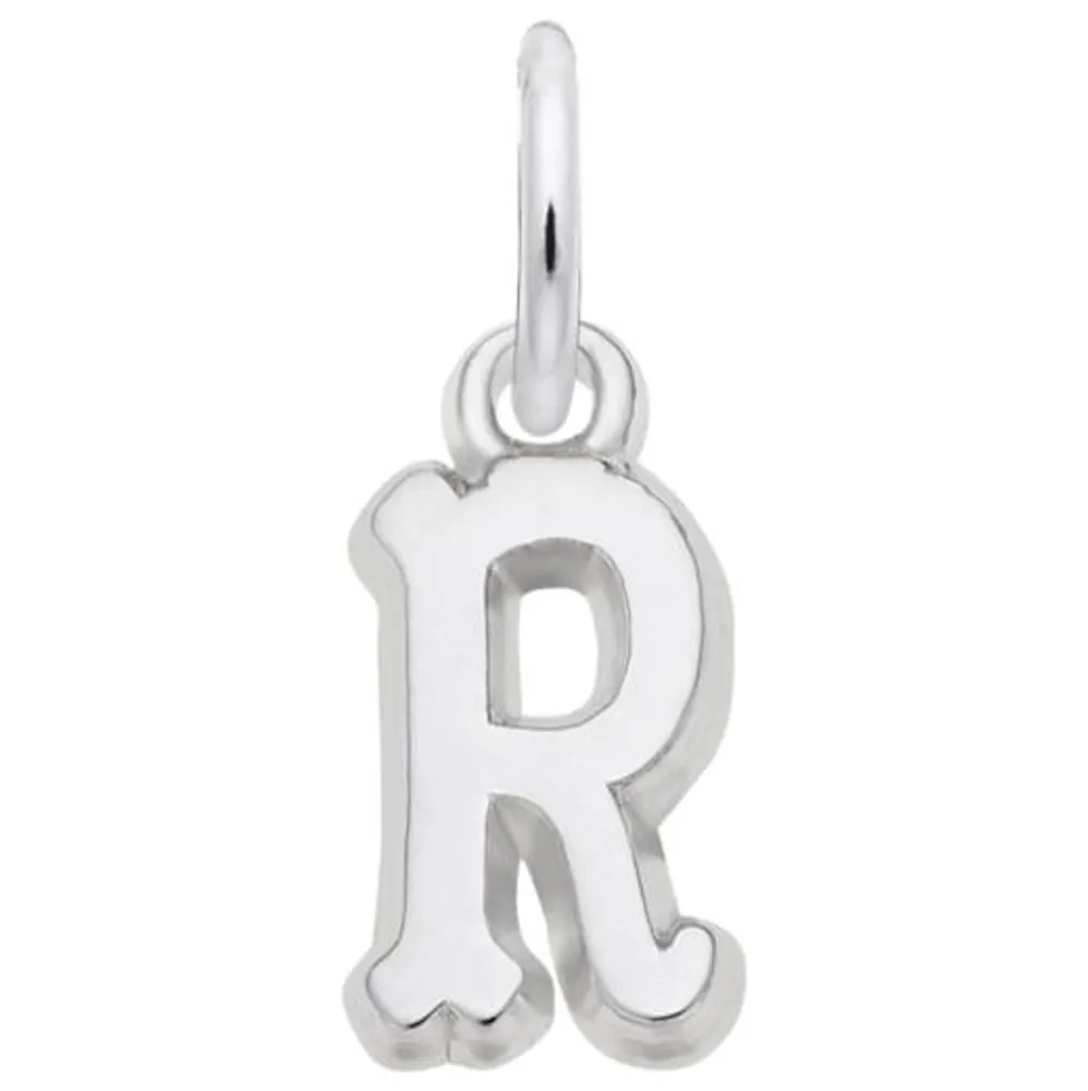 Sterling Silver Initial R Pendant