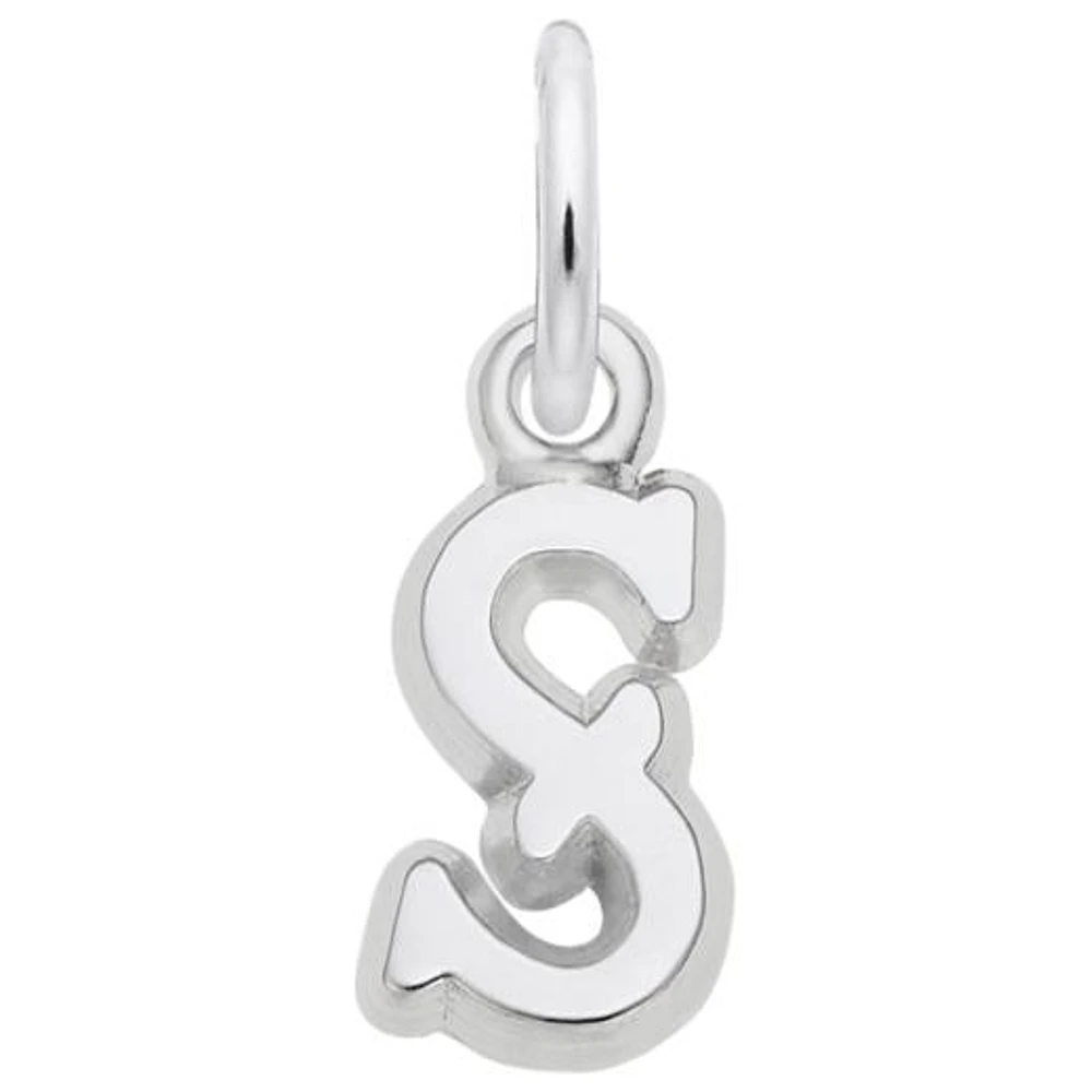 Sterling Silver Initial S Pendant
