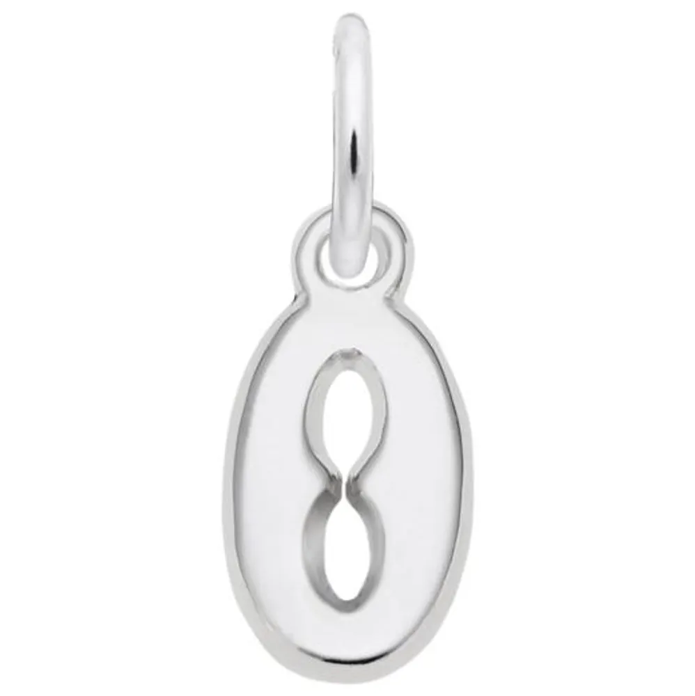 Sterling Silver Initial O Pendant