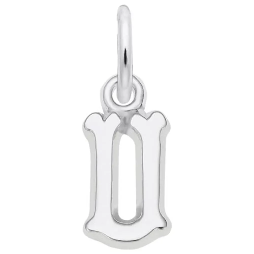 Sterling Silver Initial U Pendant