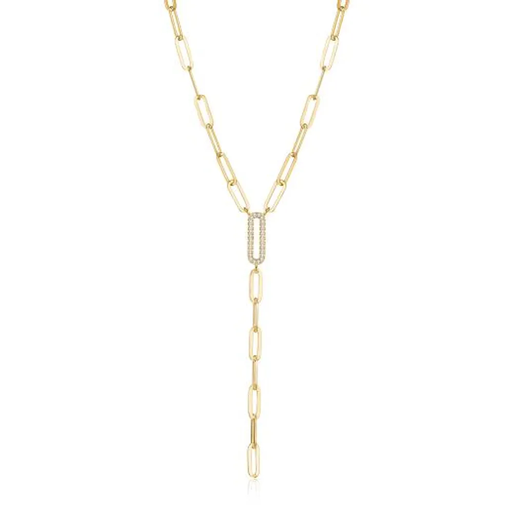 Reign Diamondlite Paperclip Link Y-Necklace