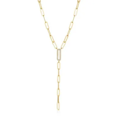 Reign Diamondlite Paperclip Link Y-Necklace