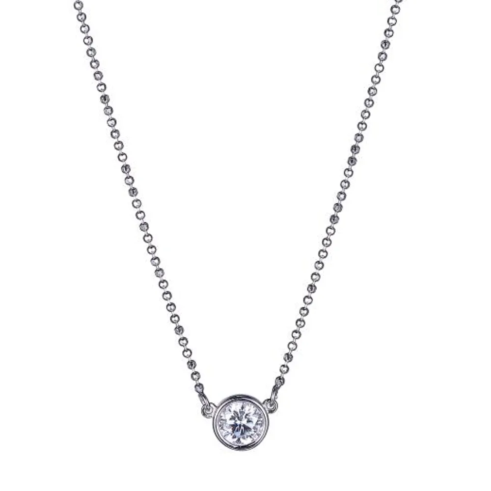 Reign Diamondlite Solitaire Bead Chain Necklace