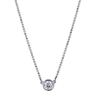 Reign Diamondlite Solitaire Bead Chain Necklace