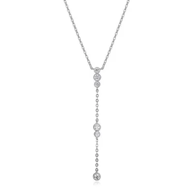 Reign Lariat Milgrain Necklace