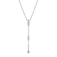 Reign Lariat Milgrain Necklace