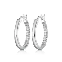 Reign Half Pave Hoops