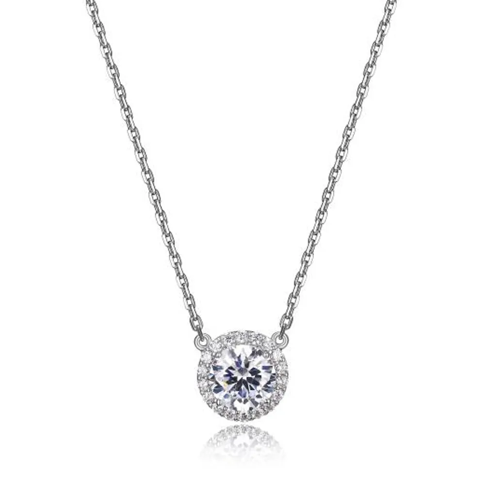 Reign Round Halo Necklace