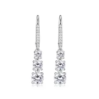 Reign Diamondlite Graduated Triple Stones Earrings