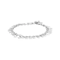 Sterling Silver 7.5" Star Bracelet