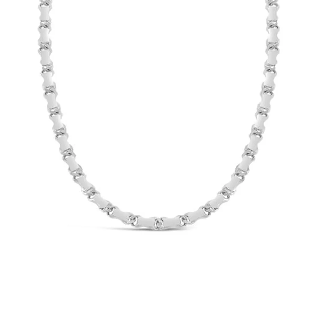 Sterling Silver 20" Fish Link Chain