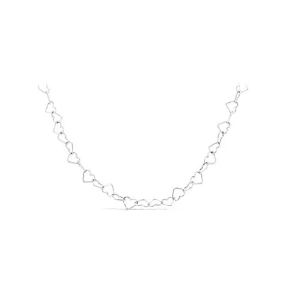 Sterling Silver 18" Heart Link Chain