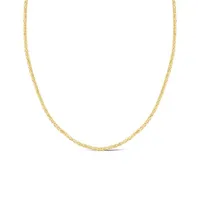 10K Yellow Gold 20" 1.50M Adjustable Wheat Chain