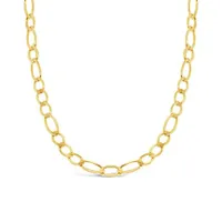 10K Yellow Gold 4.35mm 22" Superflat Figaro Chain