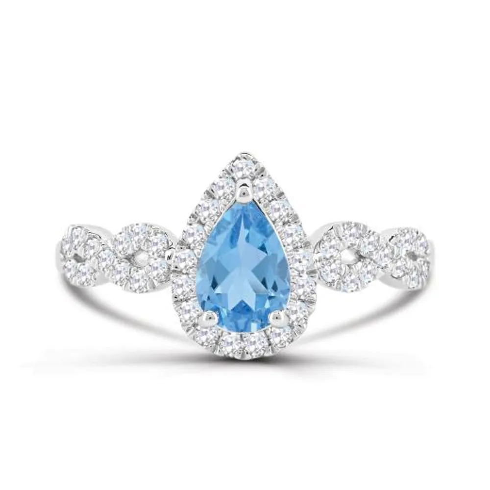 Sterling Silver Sky Blue Topaz Topaz Ring