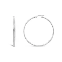 Sterling Silver 60mm Hoop Earring