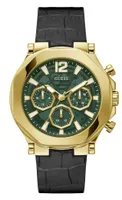 Guess Men's Black & Gold-Tone Watch