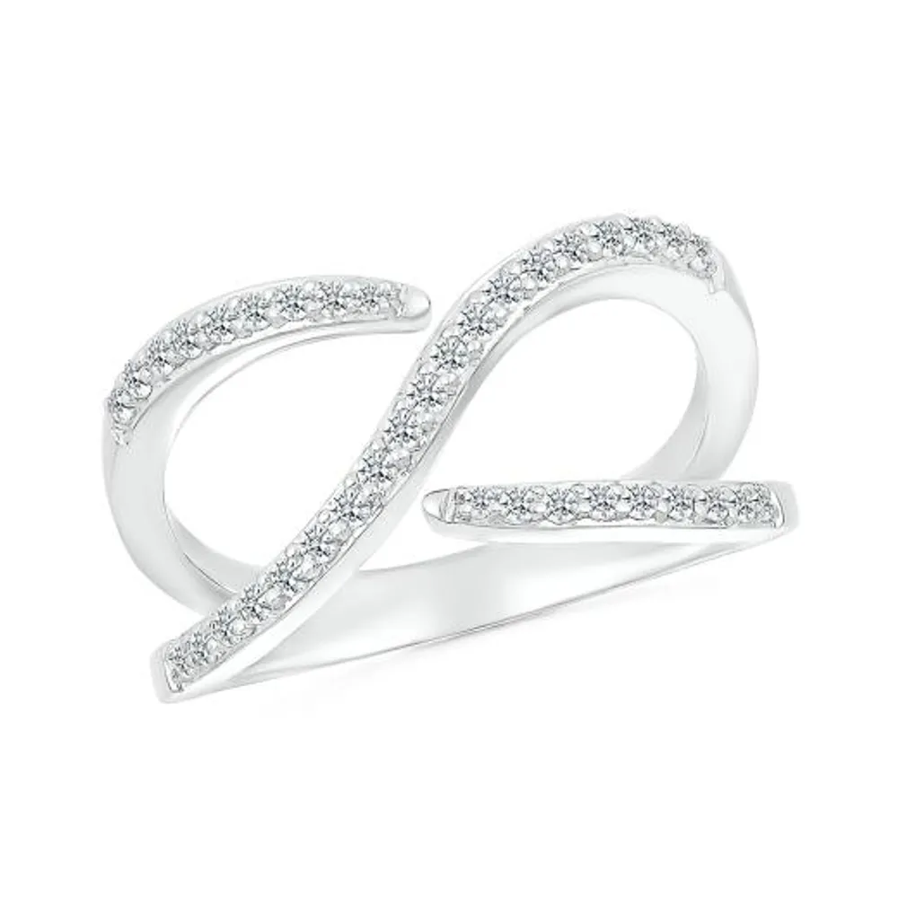 Sterling Silver 0.23CTW Diamond Fashion Ring