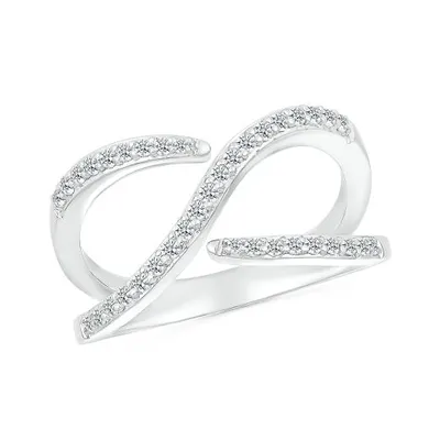 Sterling Silver 0.23CTW Diamond Fashion Ring