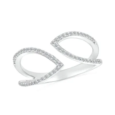 10K White Gold 0.23CTW Diamond Fashion Ring