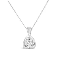 Glacier Fire 14K White Gold 1.00CT Canadian Diamond Pendant