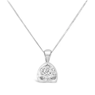 Glacier Fire 14K White Gold 0.70CT Canadian Diamond Pendant