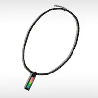 KORITE MIDNIGHT 22" Black Titanium Ammolite Pendant