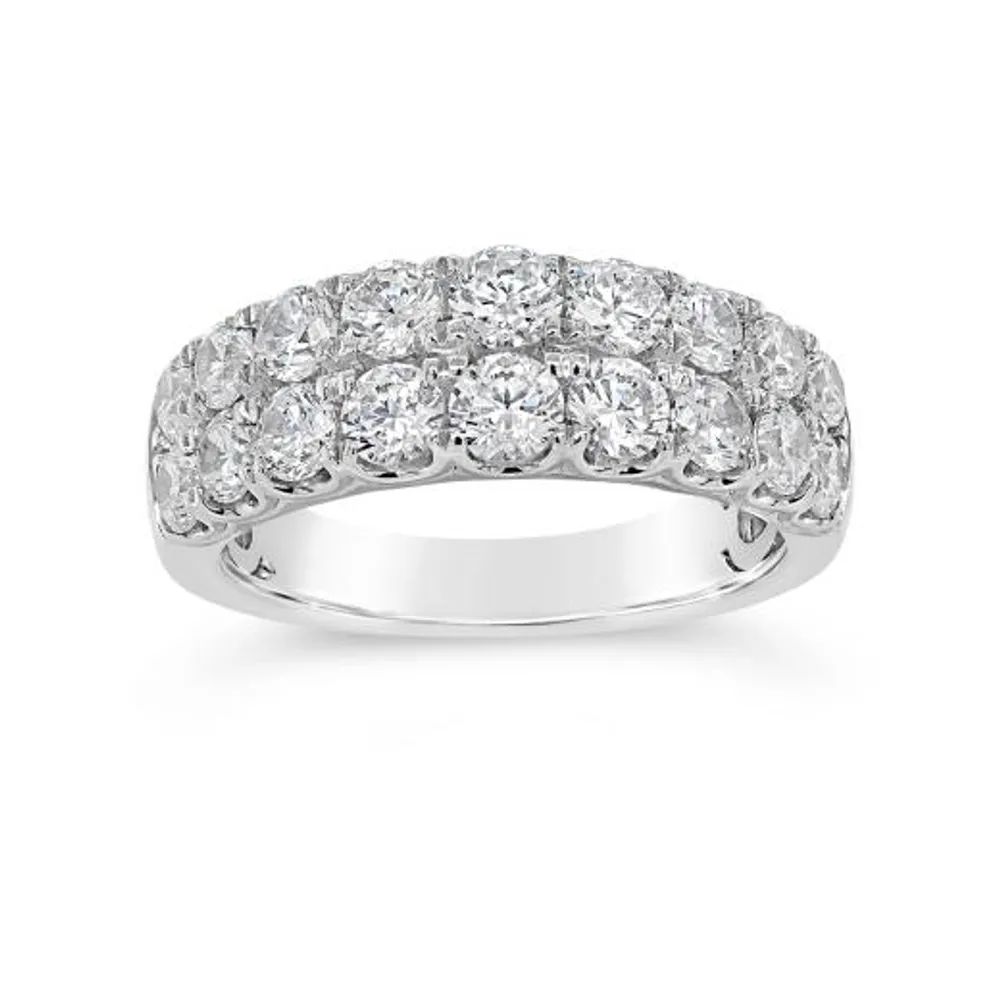 14K White Gold 2.00CTW Diamond Anniversary Band