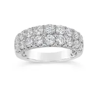 14K White Gold 2.00CTW Diamond Anniversary Band