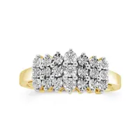 10K Yellow Gold 0.10CTW Diamond Band