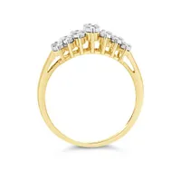 10K Yellow Gold 0.10CTW Diamond Band