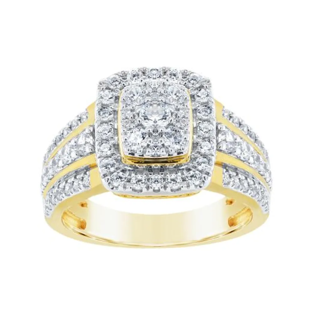10K Yellow Gold 1.00CTW Diamond Fashion Ring