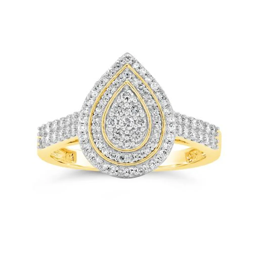 10K Gold 0.50CTW Diamond Fashion Ring