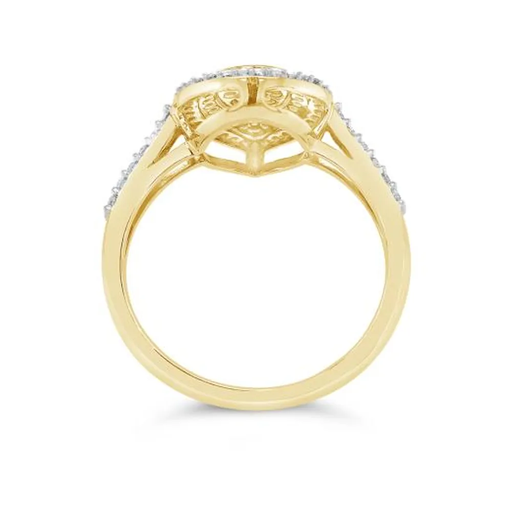 10K Gold 0.50CTW Diamond Fashion Ring