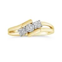 10K Yellow Gold 0.15CTW Diamond Fashion Ring