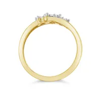10K Yellow Gold 0.15CTW Diamond Fashion Ring