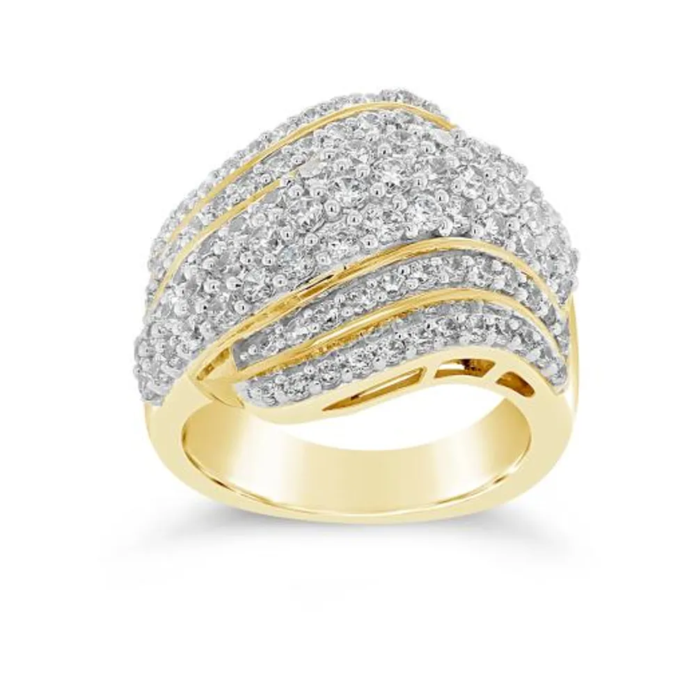 10K Yellow Gold 2.00CTW Diamond Band