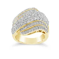 10K Yellow Gold 2.00CTW Diamond Band